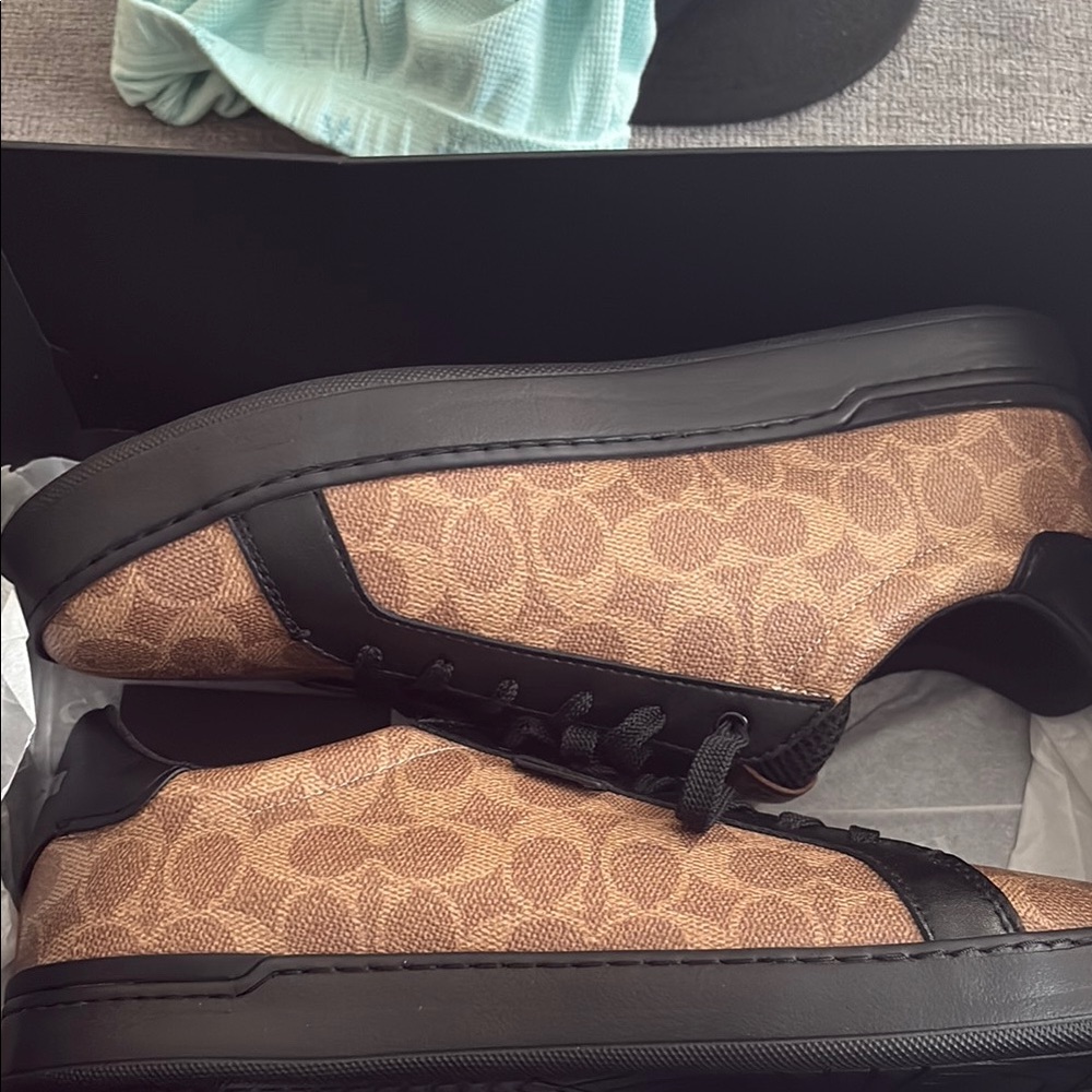 Coach Citysole Lowline Sneakers in Tan and Black